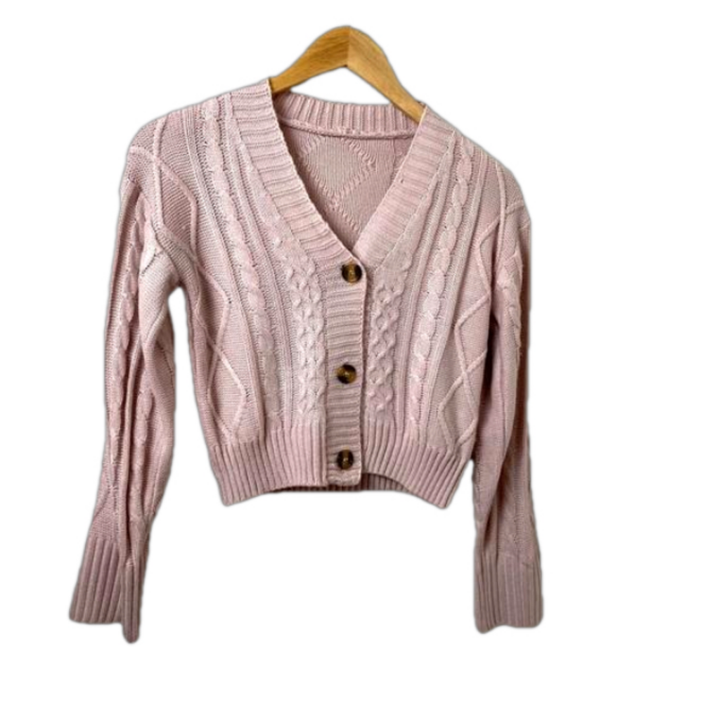Shein Sweater Pale  Pink . Sz S. - Picture 11 of 12